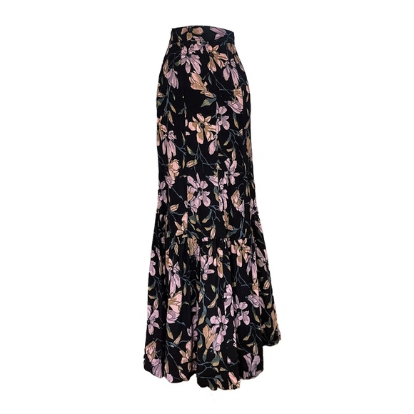 Free People Smooth Sailing Maxi Skirt- Onyx Combo - Picture 5 of 6